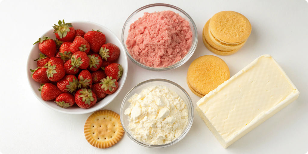 Strawberry crunch cake ingredients