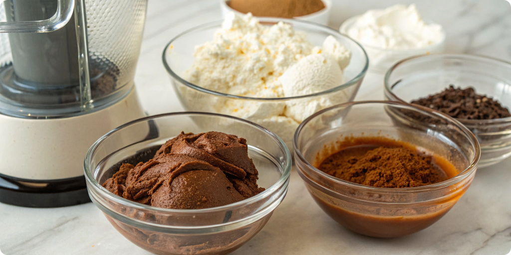 Cottage cheese mousse ingredients