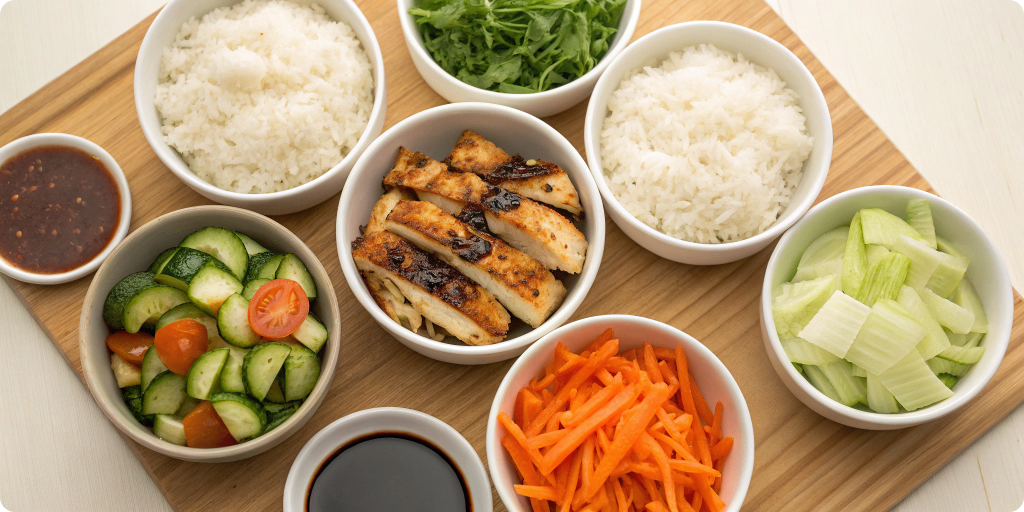 Teriyaki bowl variations