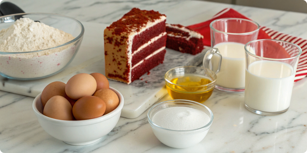 Ingredients for no-churn lemon ice cream